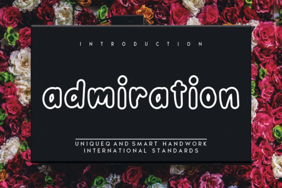 Admiration Font for Eye-Catching Campaign Designs