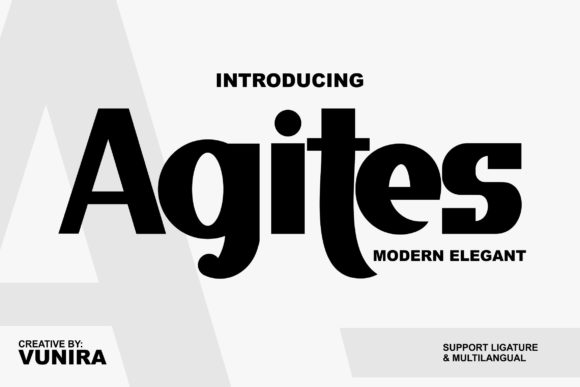 Agites Font for Bold and Sophisticated Campaign Design