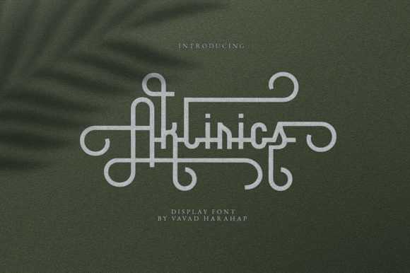 Aklirics: A Modern Display Font for Creative Crafters