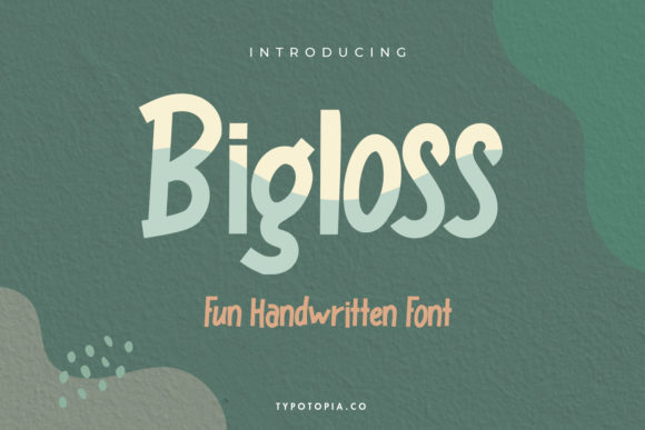 Bigloss: The Bold Display Font for Crafters and Product Creators