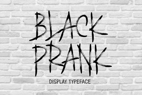Black Prank Font for Editorial Design and Creative Projects