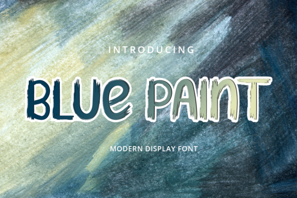Blue Paint: A Versatile Display Font for Creative Designers