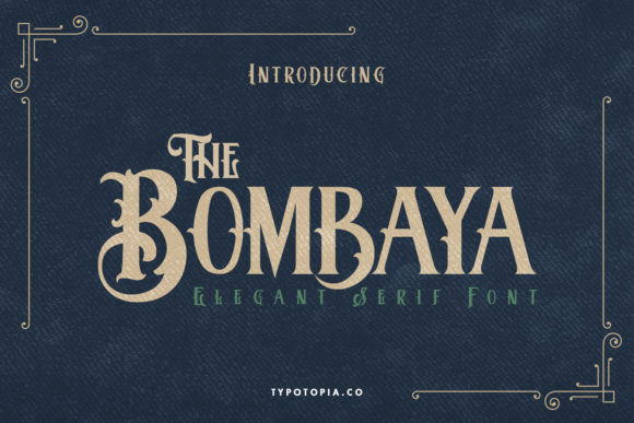 Bombaya: A Bold Display Font for Creative Product Design
