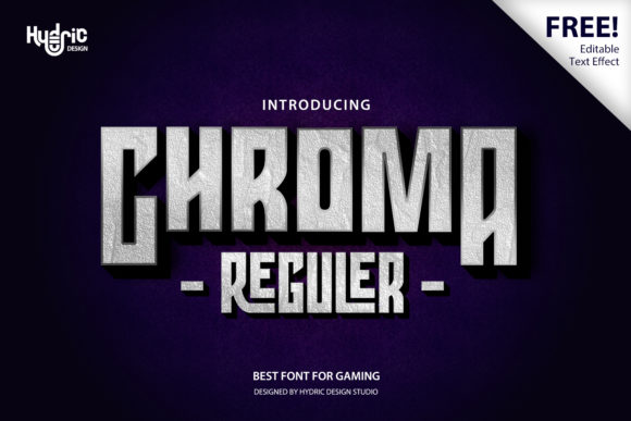 Chroma Display Font for Bold and Creative Design