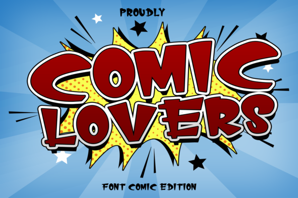 Comic Lovers: A Vibrant Display Font for Web Design and Branding