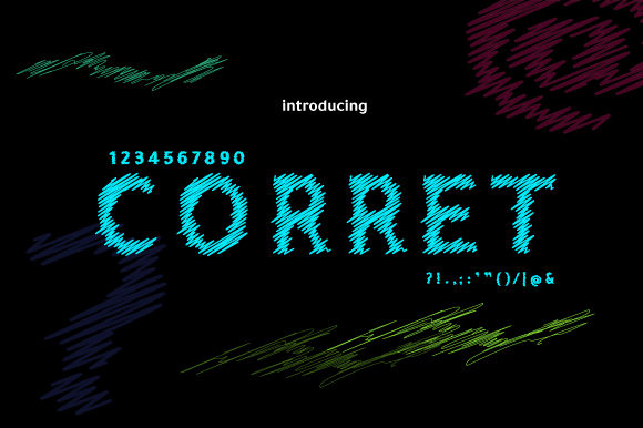 Corret Font: A Unique Display Font for Creative Projects