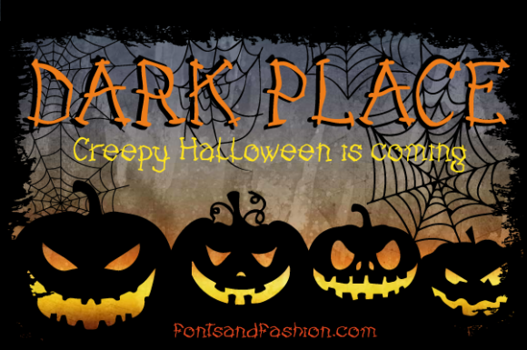 Dark Place Font for Spooky Branding and Eye-Catching Designs