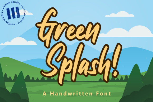 Green Splash: A Timeless Display Font for Creative Projects