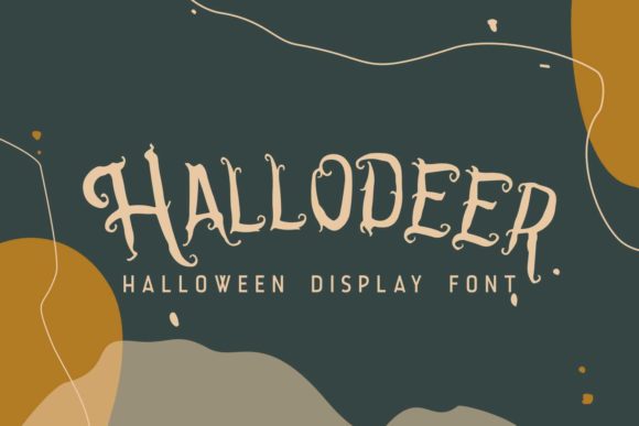 Hallodeer: A Quirky Display Font for Creative Halloween Projects