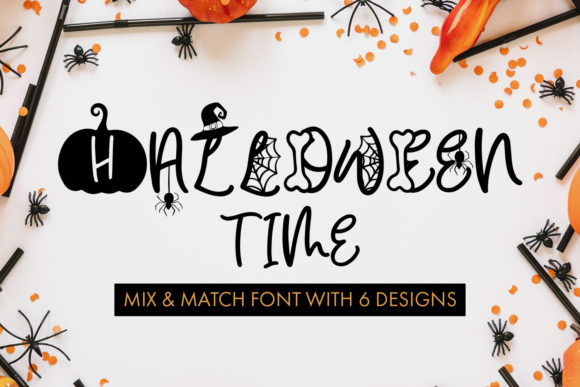 Halloween Time Display Font for Web Design