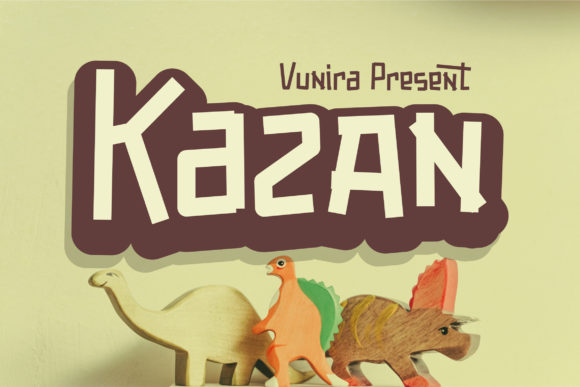 Kazan: A Bold Display Font for Playful and Authentic Design