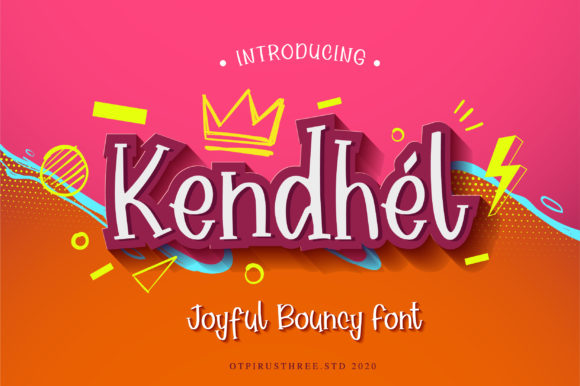 Kendhel: A Bouncy Display Font for Creative Makers