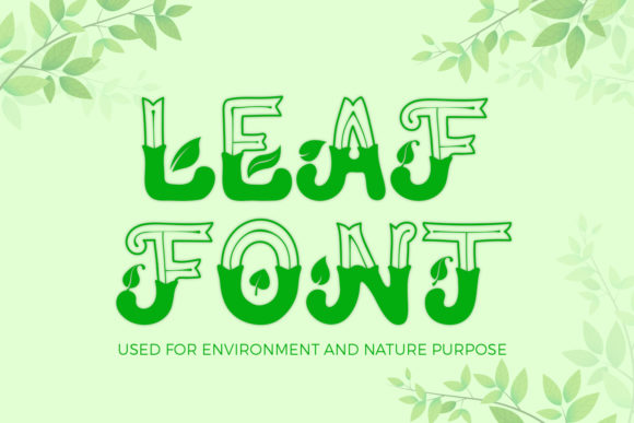 Leaf: A Fresh Display Font for Joyful Branding