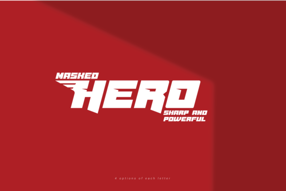 Masked Hero: A Bold Display Font for Editorial Impact