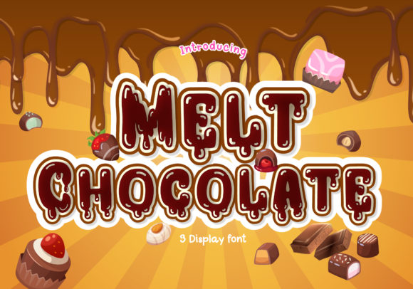 Melt Chocolate Display Font for Eye-Catching Campaigns