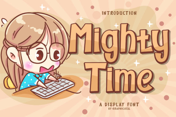Mighty Time: A Joyful Display Font for Web Design and Branding