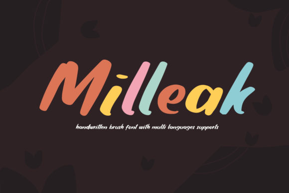 Milleak: A Bold and Friendly Display Font for Creative Projects
