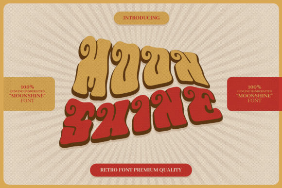 Moon Shine Display Font for Bold Editorial Design