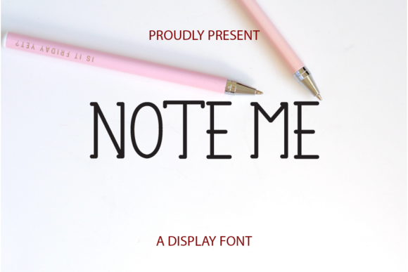 Note Me: A Handwritten Font for Bold Editorial Design