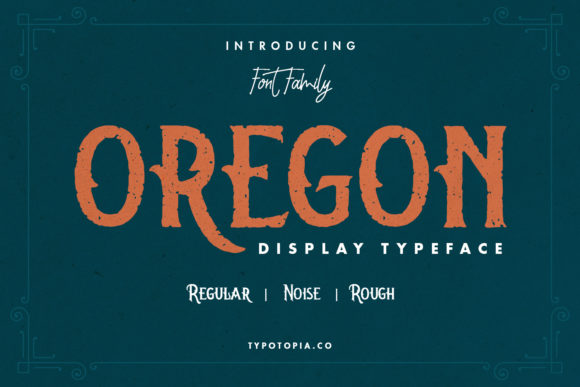 Oregon: A Bold Display Font for Crafters and Product Creators