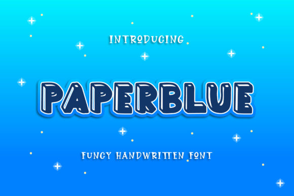 Paperblue: A Soft Display Font for Creative Crafters and Designers