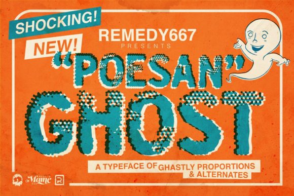 Poesan Ghost: A Bold Font for Creative Branding