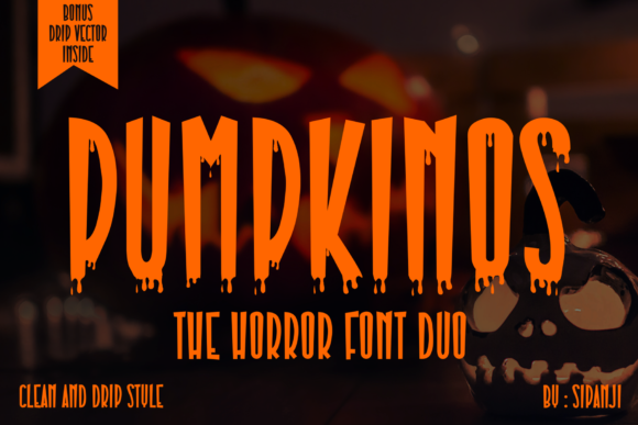 Pumpkinos: A Display Font for Spooky Editorial Magic