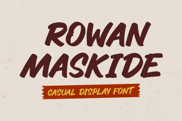 Rowan Maskide: A Display Font That Breathes Life Into Creative Projects