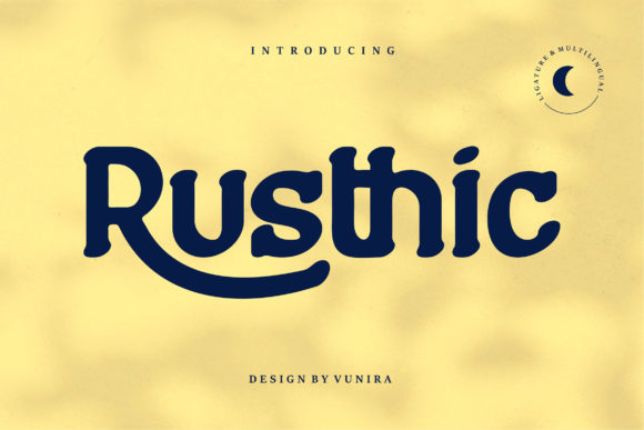Rusthic: A Bold Display Font with Casual Charm