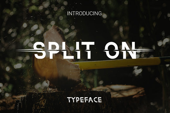 Split on: A Display Font That Elevates Branding with Personality