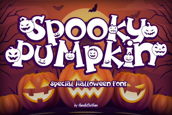 Spooky Pumpkin: A Bold Display Font for Halloween-Themed Branding
