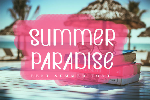 Summer Paradise: A Joyful Display Font for Creative Branding